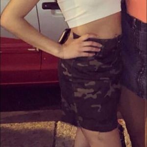 Nordstrom army mini skirt